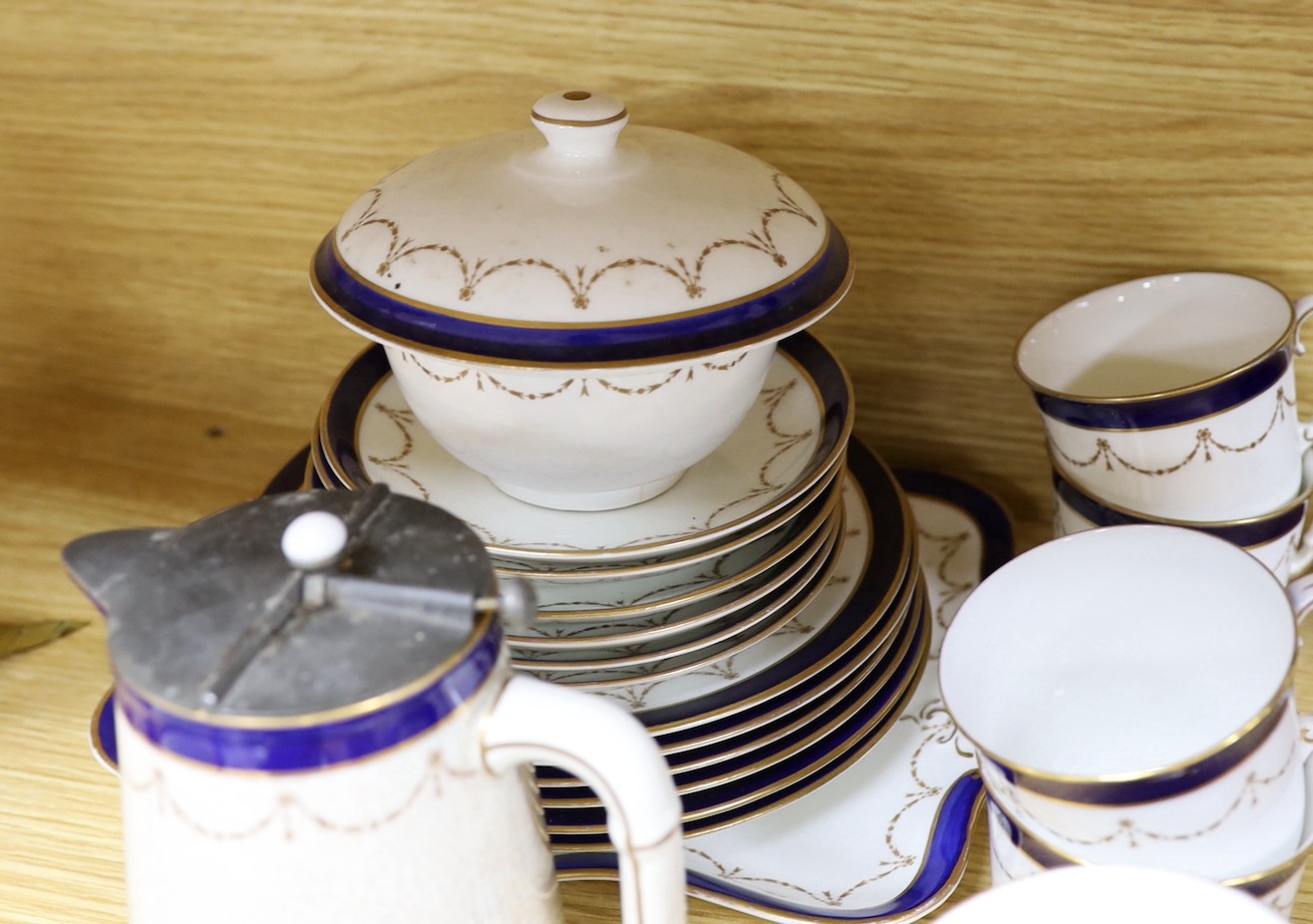 An Aynsley part teaset and other teawares